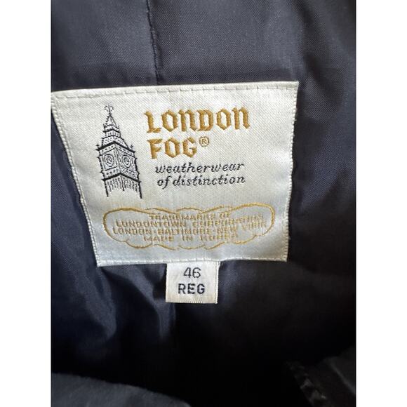 VTG London Fog 46 Regular Cargo Zip Snap Coat Large Lined Winter Pockets Skiing - Picture 4 of 7